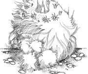 Coloriage Cactus mammillaria hahniana