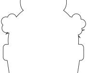 Coloriage et dessins gratuit Forme de cactus en lineart à imprimer