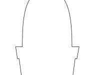 Coloriage et dessins gratuit Forme de cactus en pot à imprimer