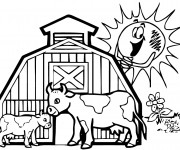 Coloriage Agriculture et Campagne