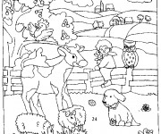 Coloriage Animaux de Campagne