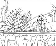 Coloriage Campagne dessin anim&eacute;