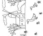 Coloriage et dessins gratuit Campagne maternelle à imprimer