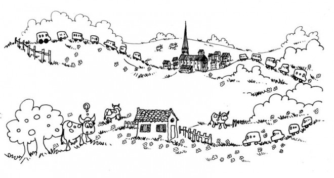 Coloriage Vacance à la Campagne dessin gratuit à imprimer