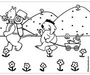 Coloriage Camping