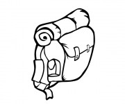 Coloriage Un Sac Camping