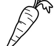 Coloriage Carotte tout simple