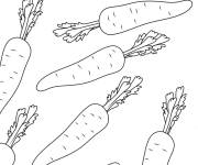 Coloriage Carottes &agrave; colorier en ligne