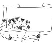 Coloriage Carottes facile