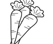 Coloriage Carottes riches en vitamines