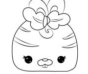 Coloriage Une carotte avec le visage de lapin