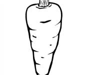 Coloriage Une carotte gratuit