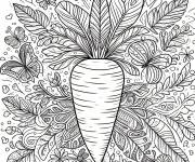 Coloriage Une carotte magique