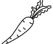 Coloriage Une carotte mince
