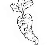 Coloriage Une carotte qui vous fait rire