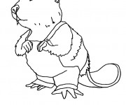 Coloriage Victor Le Castor