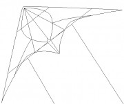 Coloriage Cerf-volant stylis&eacute; &agrave; t&eacute;l&eacute;charger