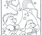 Coloriage Ours et Le Cerf-volant