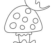 Coloriage Champignon pour les petits