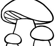 Coloriage Famille de champignons cp
