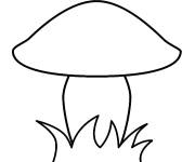 Coloriage Image de champignon
