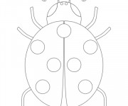 Coloriage et dessins gratuit Coccinelle facile à imprimer