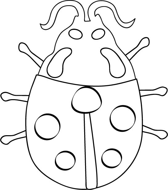 Coloriage et dessins gratuits Coccinelle insecte à complèter à imprimer