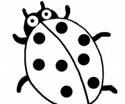 Coloriage Coccinelle pour enfant