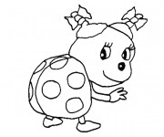 Coloriage Coccinelle trop mignonne