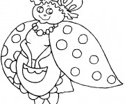 Coloriage Mère Coccinelle