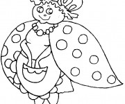 Coloriage Mère Coccinelle