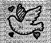 Coloriage Colombe de mariage