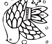 Coloriage et dessins gratuit Colombe royale à imprimer