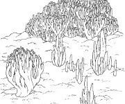 Coloriage Pochoir de Corail