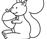 Coloriage Ecureuil 26