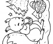 Coloriage Ecureuil 36