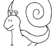 Coloriage Escargot avec sa grande maison