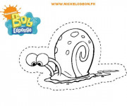 Coloriage Escargot de Bob L'éponge