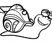 Coloriage Escargot de course