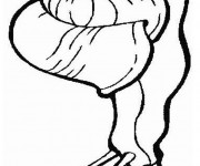 Coloriage Escargot en noir et blanc