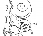 Coloriage Escargot et la Fourmi