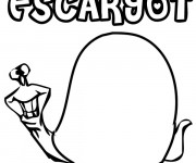 Coloriage Escargot humoristique