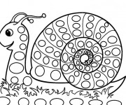 Coloriage Escargot mandala