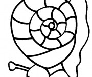 Coloriage et dessins gratuit Escargot pour enfant à imprimer