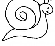 Coloriage Escargot  tout simple