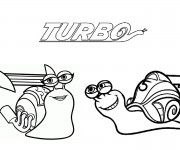 Coloriage Escargot Turbo