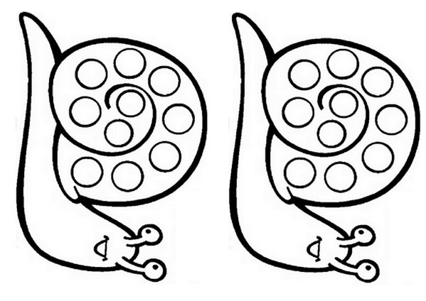 Coloriage Escargot gratuit à imprimer liste 40 à 60