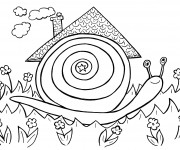 Coloriage La maison de l'Escargot