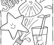 Coloriage Amusons-nous pendant l'&eacute;t&eacute;