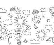 Coloriage Illustration &eacute;t&eacute; adulte
